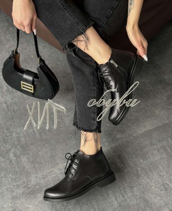 Черевики A.Lex 2324/2 чорн.шкіра