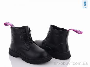 Ботинки Violeta Y90-0279B black-purple