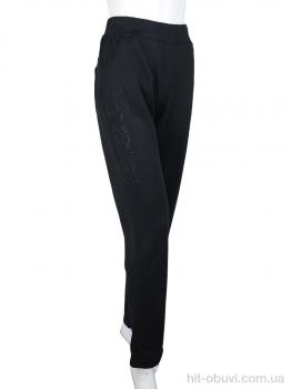 Спортивные брюки Obuvok A682 black флис (04890)