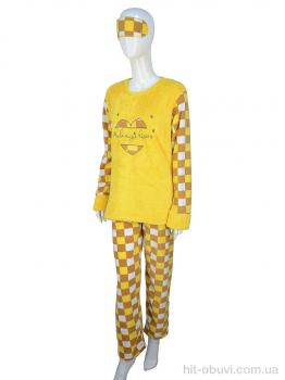 Пижама Obuvok 1894 yellow, флис (04957)