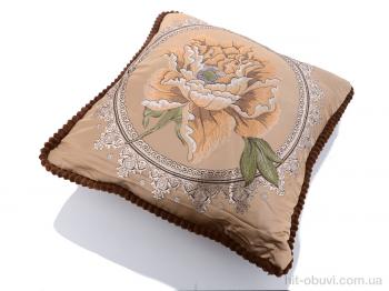 Домашній текстиль Obuvok, Подушка гобелен 07954 бежево-коричневий (50x50)