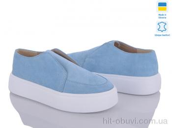 Туфлі G-Aira, 604 блакитний замш