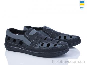 Туфлі Paolla, P3 чорний-сірий