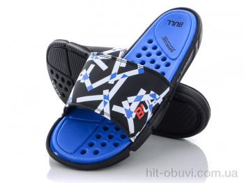 Шлепки Obuvok R023  black-blue