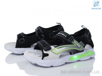 Сандалии Ok Shoes 7748-1 black green