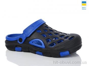 Кроксы Lot Shoes N308 чорний-синій
