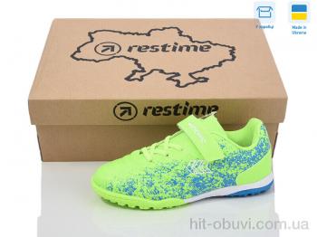 Футбольная обувь Restime DD024406-1 lime-blue