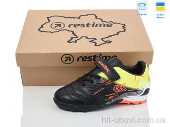 Футбольная обувь Restime DD024137-1 black-lime