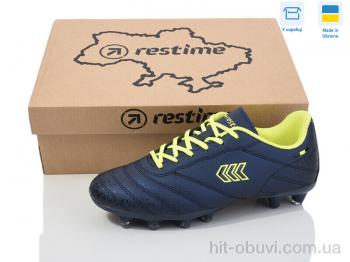 Футбольная обувь Restime DW024412-2 navy-lemon