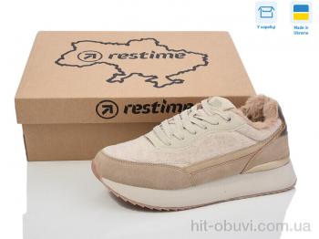 Кроссовки Restime FWZ24284 beige