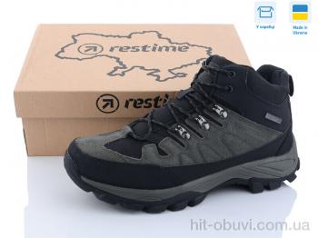 Ботинки Restime PMZ23605 khaki-black