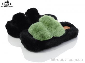 Тапки Jibukang 323-18 black-green mix