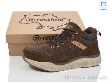 Кроссовки Restime RMZ24237 brown