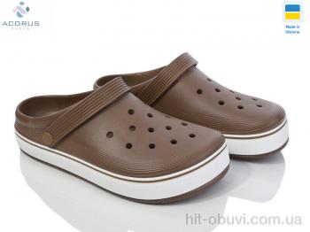 Кроксы Acorus 523 коричневий