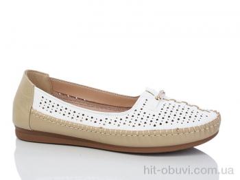 Туфли Leguzaza 910 white-beige батал