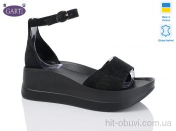 Босоножки Garti 0199 чорний замш