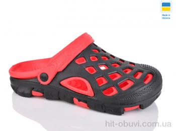 Кроксы Lot Shoes N308 чорно-червоний