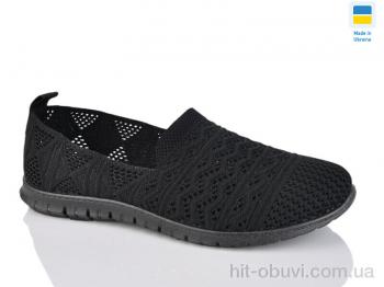 Слипоны DeMur 649 чорний