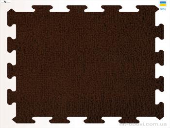 Ковры NOVA VIDNOVA Килимок пазл товщина 2 см (31x31см) 001-9 d.brown