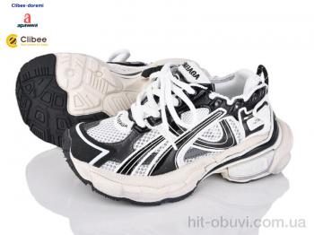 Кросівки Clibee-Doremi A88153 white-black