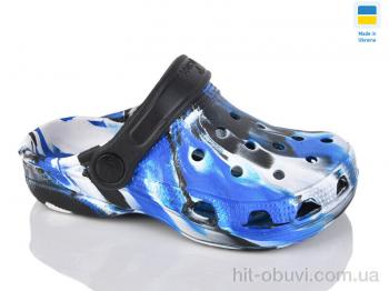 Кроксы Lot Shoes N017 синій-білий