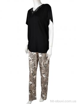 Пижама Boni-Shop 15603 black-beige