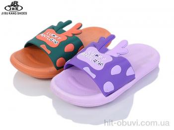 Шлепки Jibukang S758 orange-lilac mix