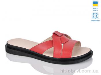 Шлепки Sali 302 червоний к.