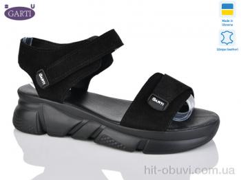 Босоножки Garti 0150 чорний замш