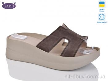 Шльопанці Garti 0094 корич замш