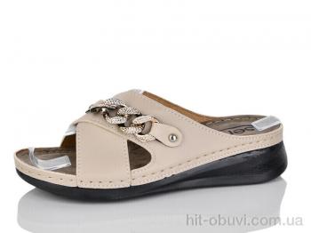 Шлепки DeMur 3001-9 beige
