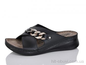 Шльопанці DeMur 3001-10 black
