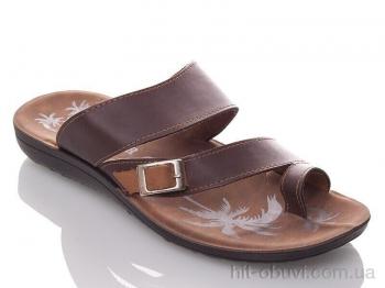 Шлепки DeMur M3878 brown