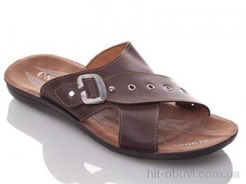 Шлепки DeMur M3897 brown