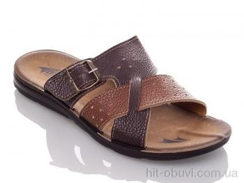 Шлепки DeMur M6835 brown-camel