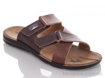 Шлепки DeMur M6842 brown-camel