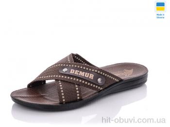 Шльопанці DeMur TRK Depart brown-white