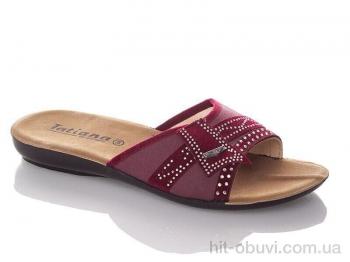 Шльопанці DeMur W3053-wine