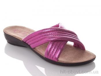 Шльопанці DeMur W7153-fuchsia