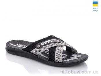 Шлепки DeMur TRK STL black-grey