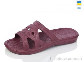 Шльопанці Lot Shoes Камінчик старий бордо