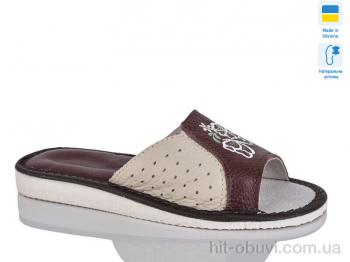 Шльопанці Lot Shoes, 1-4 бордовий комн