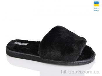 Капці Lot Shoes, Кімнатні капці хутро чорний
