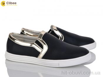 Слипоны Clibee D393  black
