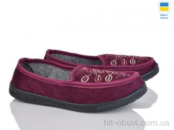 Капці Lot Shoes Бабушка бордо