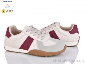 Кросівки Clibee-Doremi DB3501-1 beige-wine