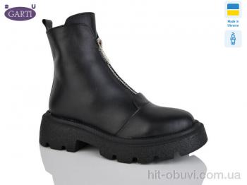Черевики Garti 307 чорна шкіра