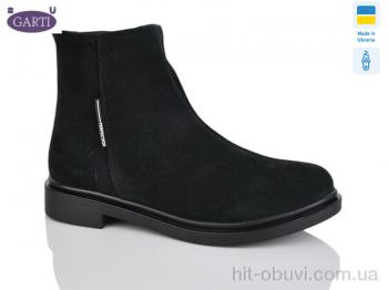 Черевики Garti 351 чорний замш