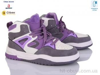 Кроссовки Clibee-Doremi T200-2 white-purple