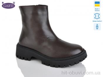 Черевики Garti 6723 корич шкіра байка